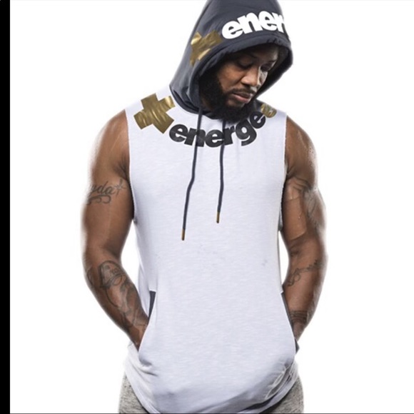 Sleeveless Workout Hoodie, Shirt - Picture 1 of 2